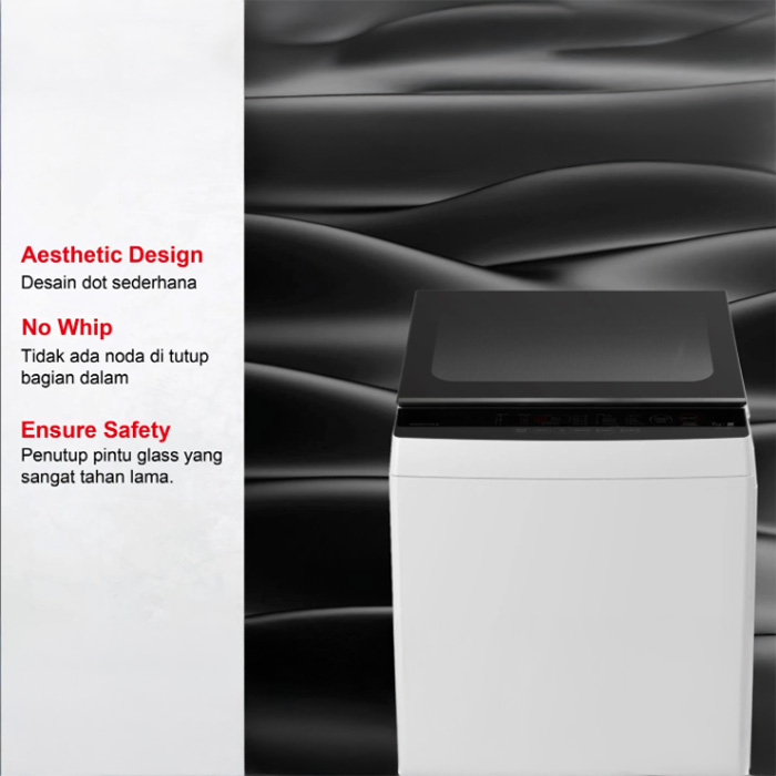 Toshiba Mesin Cuci 1 Tabung Top Loading 8 Kg - AW-M901BN(WK) | AWM901BN(WK)